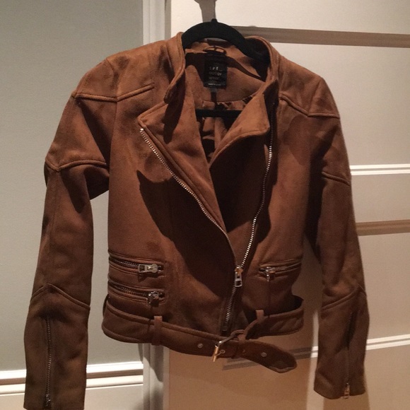 Faux suede moto jacket - Picture 2 of 2